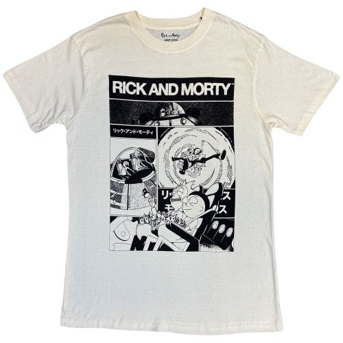Front - Rick And Morty Unisex Adult Collage T-Shirt