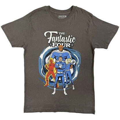 Front - The Fantastic Four Unisex Adult Portrait T-Shirt