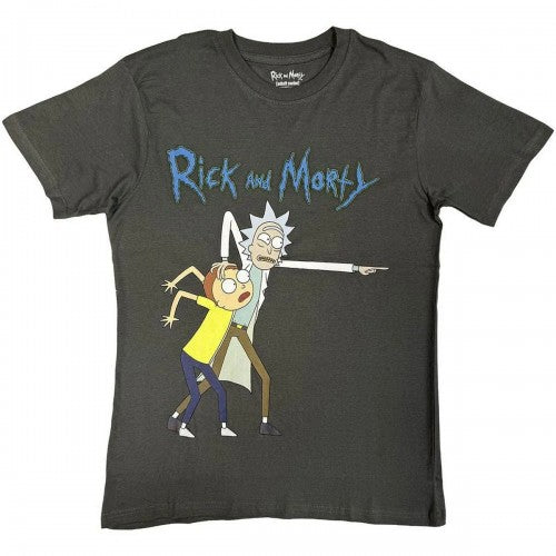 Front - Rick And Morty Unisex Adult Grab And Point T-Shirt