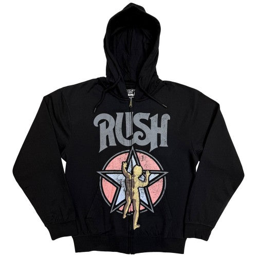 Front - Rush Unisex Adult Starman Hoodie