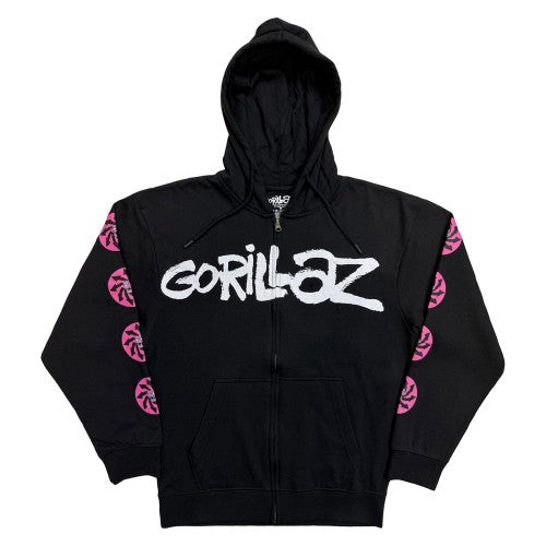 Front - Gorillaz Unisex Adult Repeat Pazuzu Hoodie
