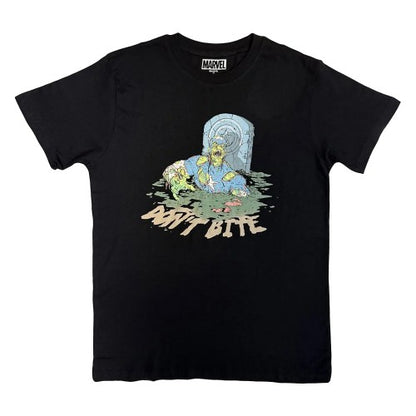 Front - Marvel Comics Unisex Adult Captain America Zombie T-Shirt