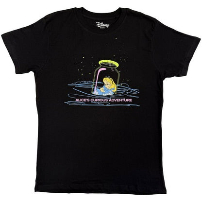 Front - Alice In Wonderland Unisex Adult Alice´s Curious Adventure T-Shirt