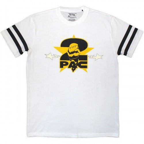 Front - Tupac Shakur Unisex Adult Stars Logo T-Shirt