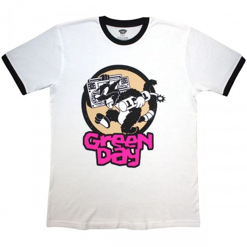 Front - Green Day Unisex Adult Revolution TNT Ringer T-Shirt