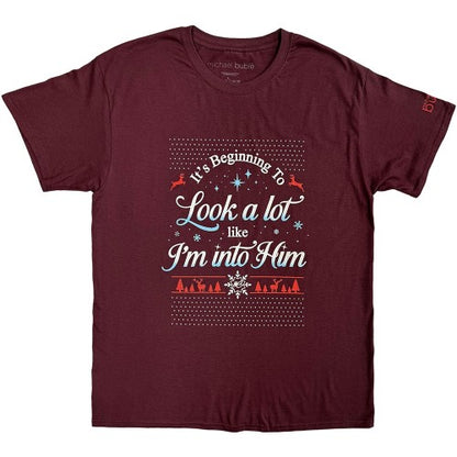 Front - Michael Bublé Unisex Adult Look A Lot Like I´m Into Him T-Shirt