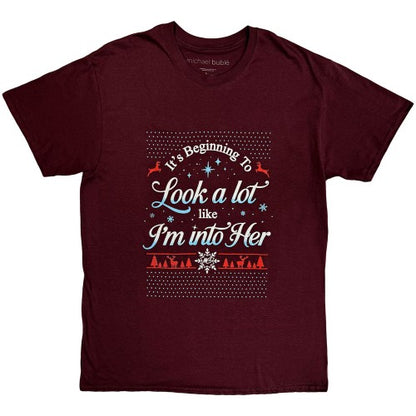 Front - Michael Bublé Unisex Adult Look A Lot Like I´m Into Her T-Shirt