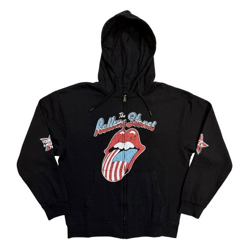Front - The Rolling Stones Unisex Adult US Tour ´78 Full Zip Hoodie