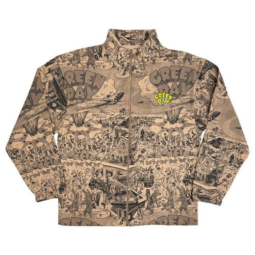 Front - Green Day Unisex Adult Dookie All-Over Print Zipped Jacket