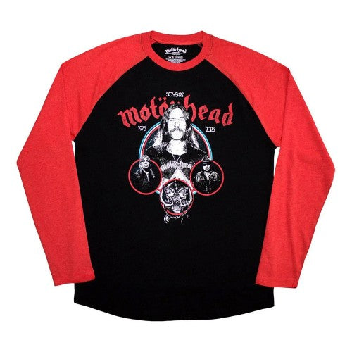 Front - Motorhead Unisex Adult Band Circle Raglan T-Shirt