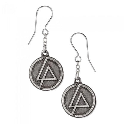 Front - Linkin Park Womens/Ladies LP Circle Logo Dangle Earrings