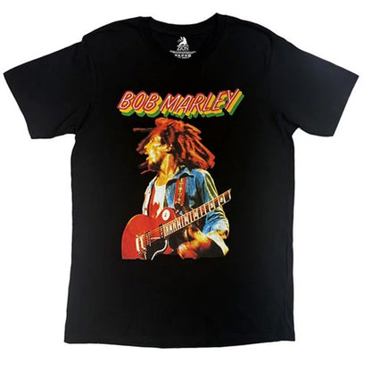 Front - Bob Marley Unisex Adult Live Concert Back Print T-Shirt