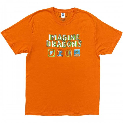 Front - Imagine Dragons Unisex Adult Take Me To The Beach Back Print T-Shirt