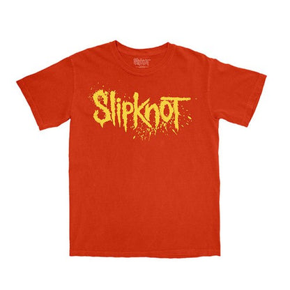 Front - Slipknot Unisex Adult Logo Splatter Back Print T-Shirt