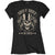 Front - Guns N Roses Womens/Ladies Top Hat, Skull & Pistols Las Vegas T-Shirt
