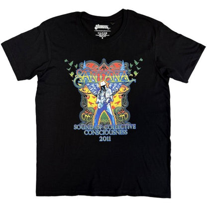 Front - Santana Unisex Adult Collective Consciousness Tour 11 T-Shirt