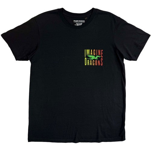 Front - Imagine Dragons Unisex Adult Double Dragons Pocket T-Shirt