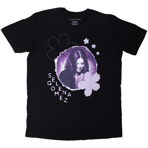 Front - Selena Gomez Unisex Adult Floral T-Shirt