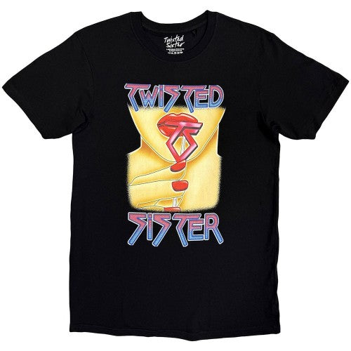 Front - Twisted Sister Unisex Adult Nails T-Shirt