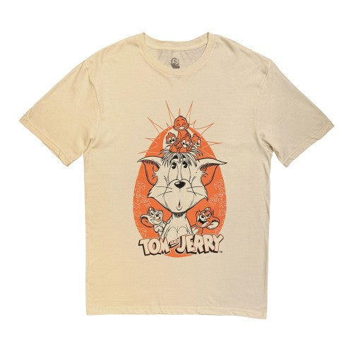 Front - Tom & Jerry Unisex Adult Tom Bird Nest T-Shirt