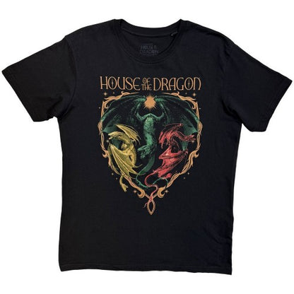 Front - House Of The Dragon Unisex Adult Dragon Crest T-Shirt
