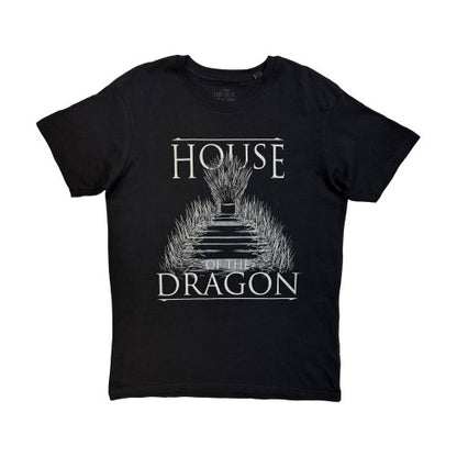 Front - House Of The Dragon Unisex Adult Iron Throne T-Shirt
