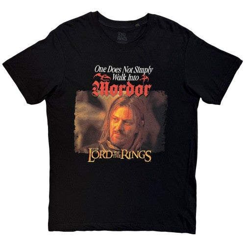 Front - The Lord Of The Rings Unisex Adult Mordor Medieval T-Shirt