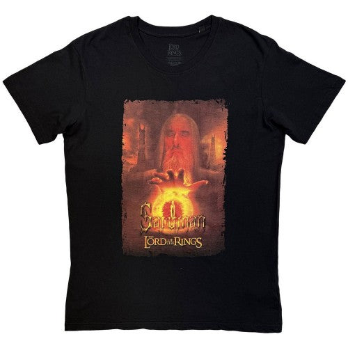 Front - The Lord Of The Rings Unisex Adult Saruman Homage T-Shirt