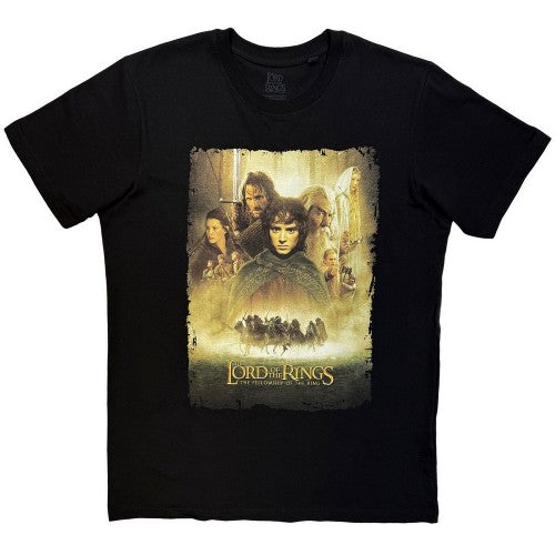 Front - The Lord Of The Rings Unisex Adult Fellowship Homage T-Shirt