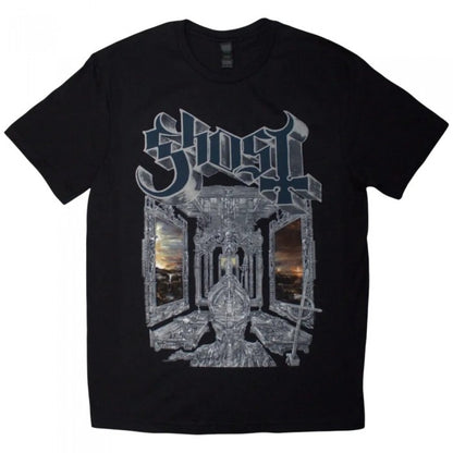 Front - Ghost Unisex Adult Skeleta T-Shirt
