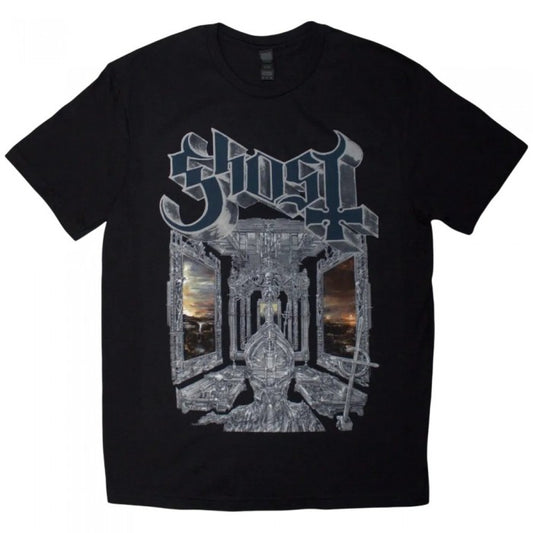 Front - Ghost Unisex Adult Skeleta T-Shirt