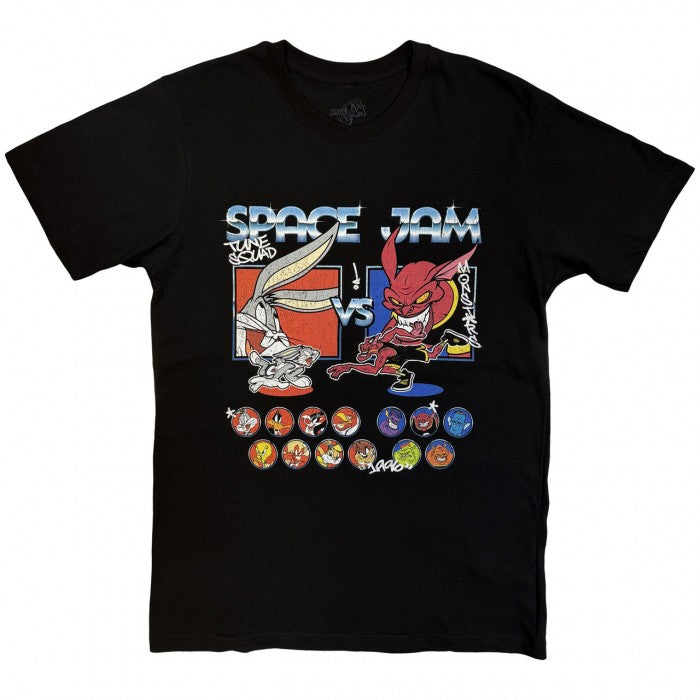 Front - Space Jam Unisex Adult Tune Squad Vs Monstars Homage T-Shirt