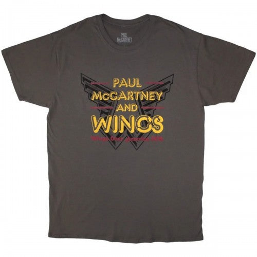 Front - Paul McCartney & Wings Unisex Adult Wings Over America 76 T-Shirt
