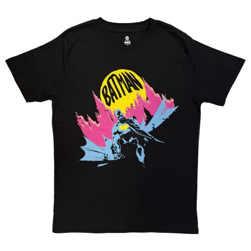 Front - Batman Unisex Adult City Scape T-Shirt