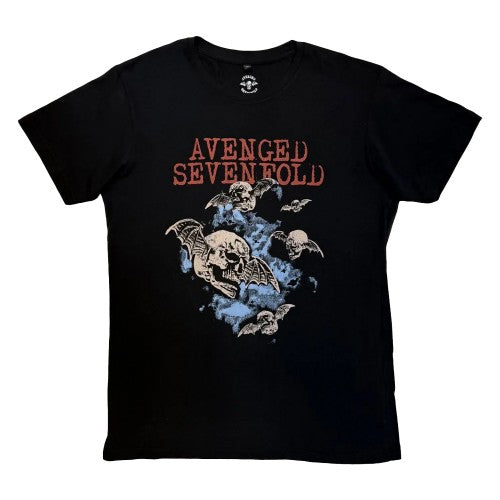 Front - Avenged Sevenfold Unisex Adult Night Bats T-Shirt
