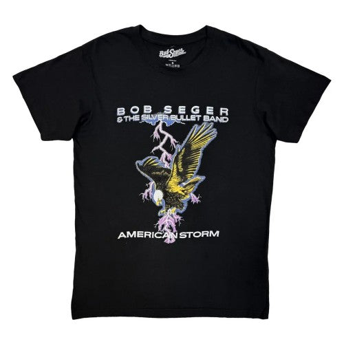 Front - Bob Seger & The Silver Bullet Band Unisex Adult American Storm T-Shirt