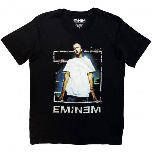 Front - Eminem Unisex Adult Pose T-Shirt