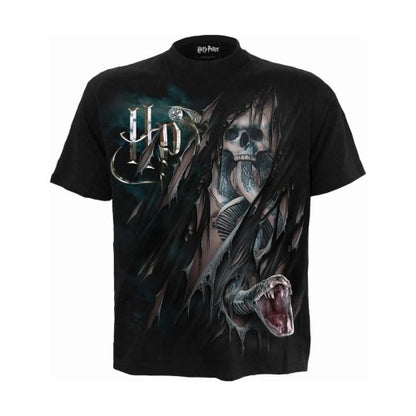 Front - Harry Potter Unisex Adult Dark Mark Back Print T-Shirt