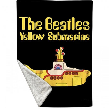 Front - The Beatles Yellow Submarine Sherpa Fleece Double Sided Blanket