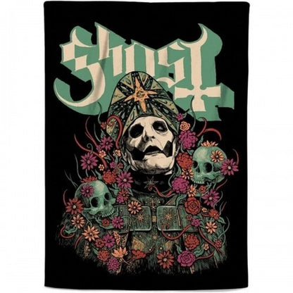 Front - Ghost Bliss Sherpa Fleece Blanket