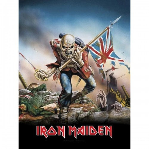 Front - Iron Maiden The Trooper Sherpa Fleece Blanket