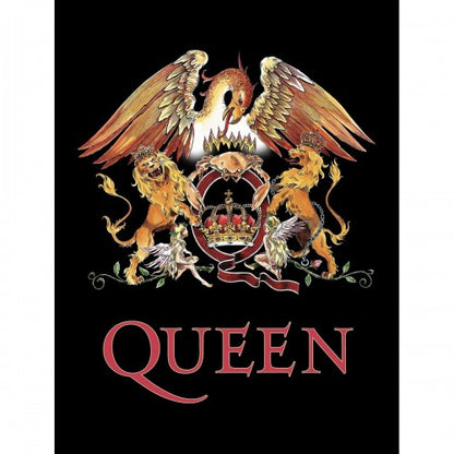 Front - Queen Sherpa Fleece Crest Blanket