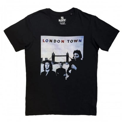 Front - Paul McCartney & Wings Unisex Adult London Town Back Print T-Shirt
