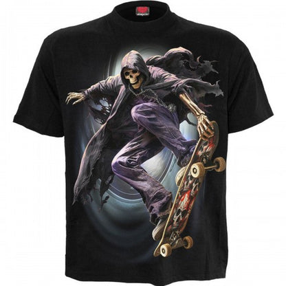 Front - Spiral Direct Unisex Adult Soul Boarder Back Print T-Shirt