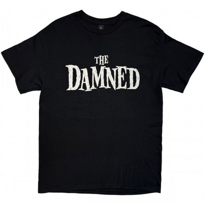 Front - The Damned Unisex Adult EU Tour Summer 25 Logo Back Print T-Shirt