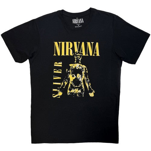 Front - Nirvana Unisex Adult Sliver T-Shirt