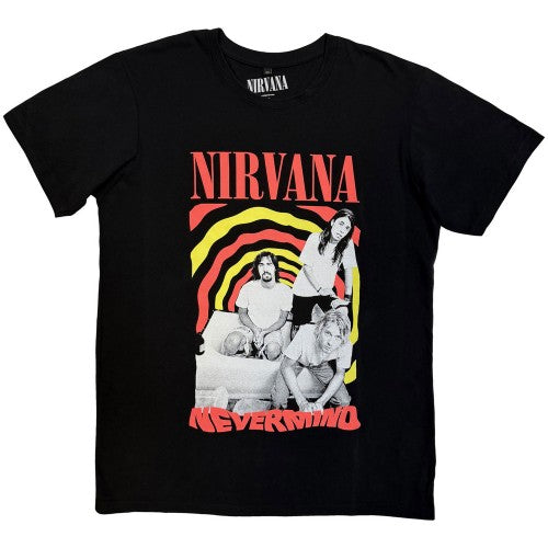 Front - Nirvana Unisex Adult Nevermind Bath Tub T-Shirt