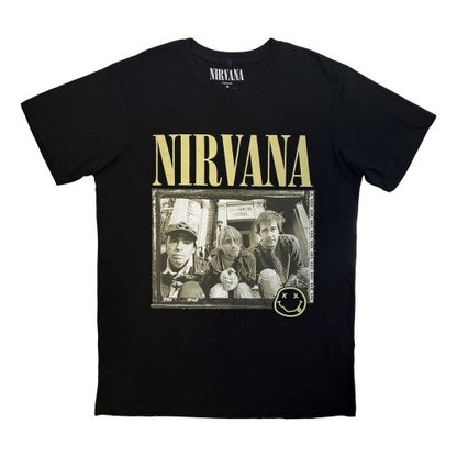Front - Nirvana Unisex Adult Nevermind ´91 Hotel Photo T-Shirt