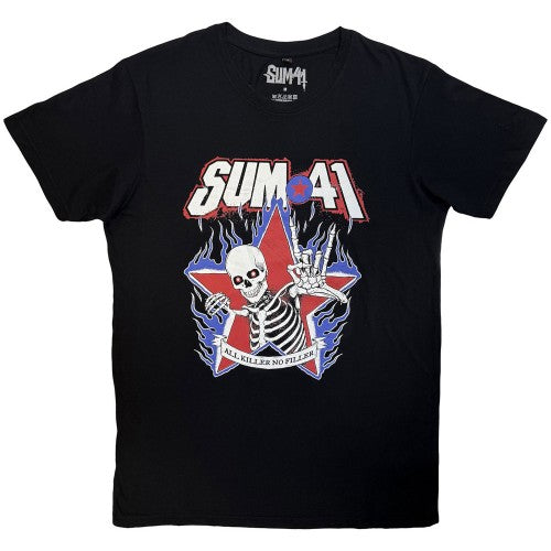 Front - Sum 41 Unisex Adult All Killer No Filler Skeleton T-Shirt