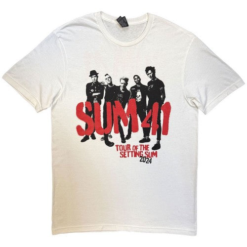 Front - Sum 41 Unisex Adult Tour ´24 Spray Paint Back Print T-Shirt